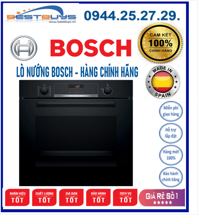Lò nướng Bosch HBA5360B0K - [ HBA5360B0K ] HÀNG CHÍNH HÃNG