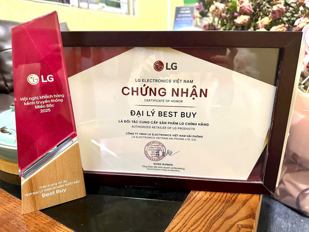 Chứng nhận Đại lý điều hòa LG