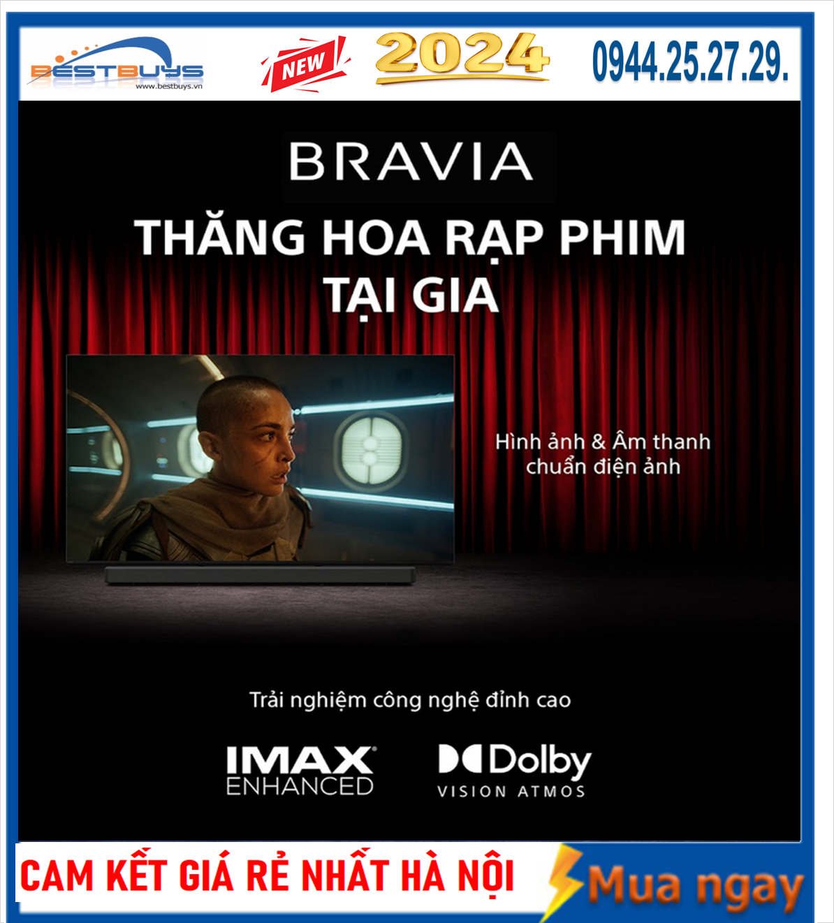 Tivi sony 85 inch K-85S30 thuộc dòng tivi giá rẻ nhất chắc chắn sẽ là model bán chạy nhất năm 2024