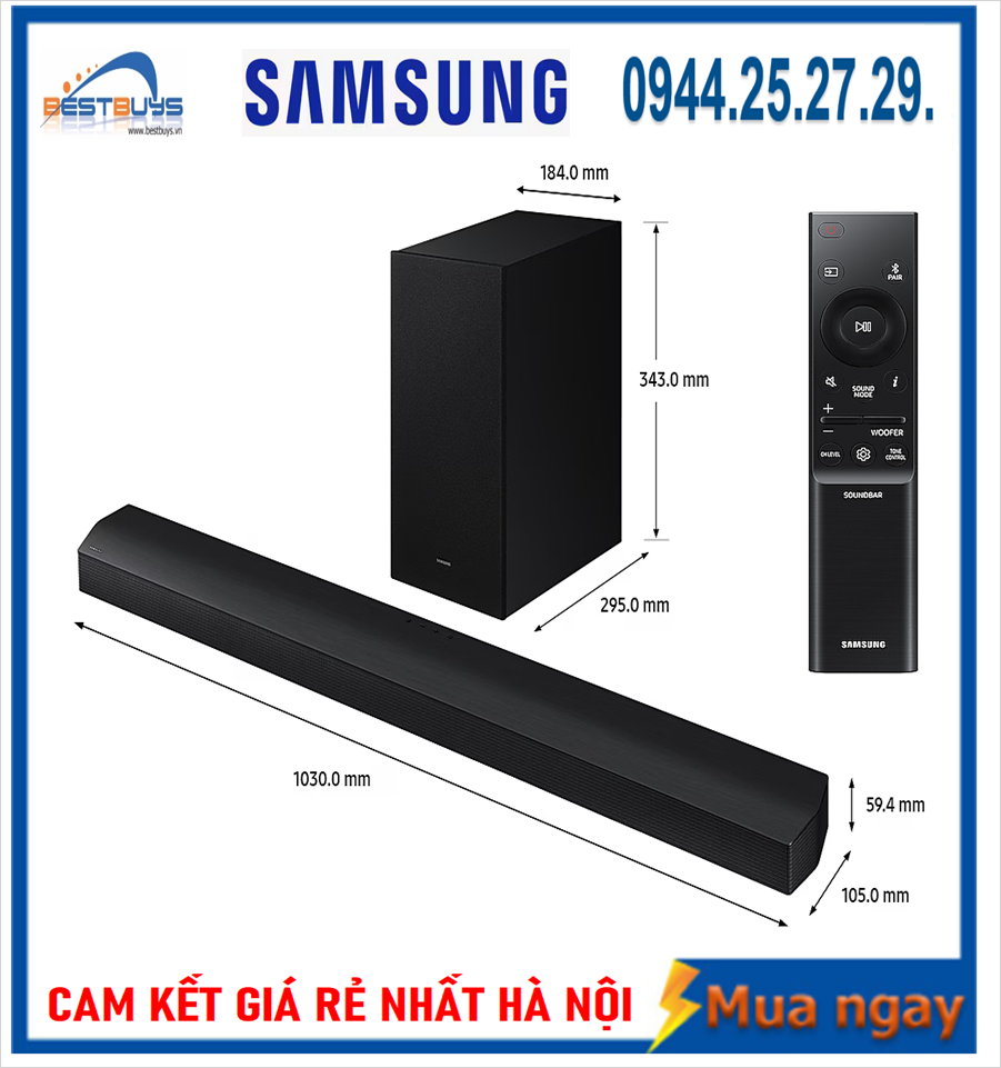 Loa Thanh Samsung HW-B750D có mức giá rẻ nhất , đẹp nhất và hay nhất Năm 2024