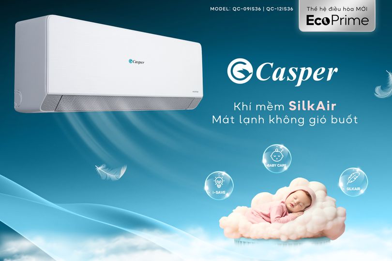 Điều hòa Casper 12000 BTU 1 chiều Inverter QC-12IS36 giá rẻ nhất hà nội !