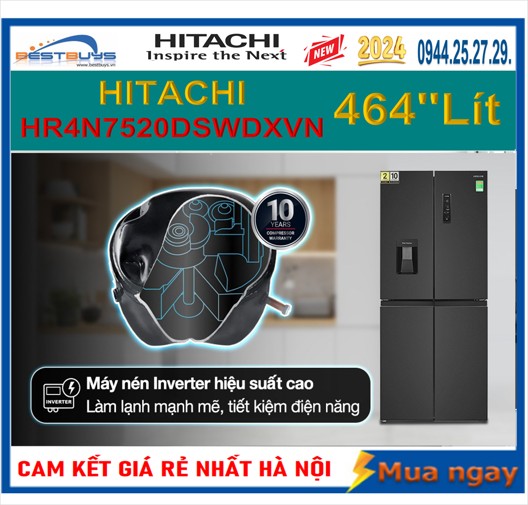Top 3 Tủ lạnh Side by Side Hitachi giá rẻ bán chạy nhất hiện nay 2024 !