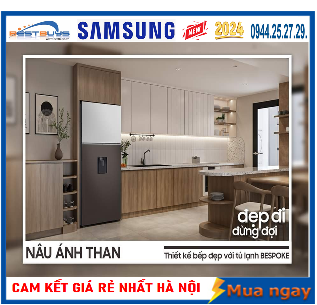 Đánh Giá Tủ lạnh Samsung Bespoke Inverter 406 lít RT42CB6784C3SV