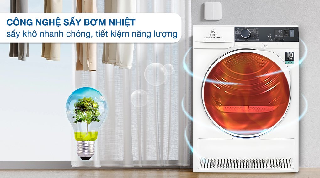 Top 5 Máy Sấy Bơm Nhiệt Electrolux 8kg và 9kg bán chạy nhất 2024