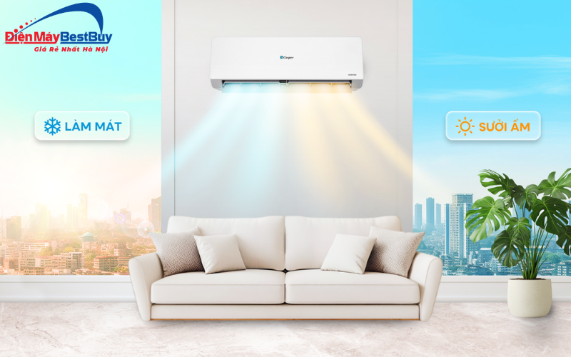 Bí quyết chọn điều hòa casper 2 chiều inverter phù hợp diện tích phòng