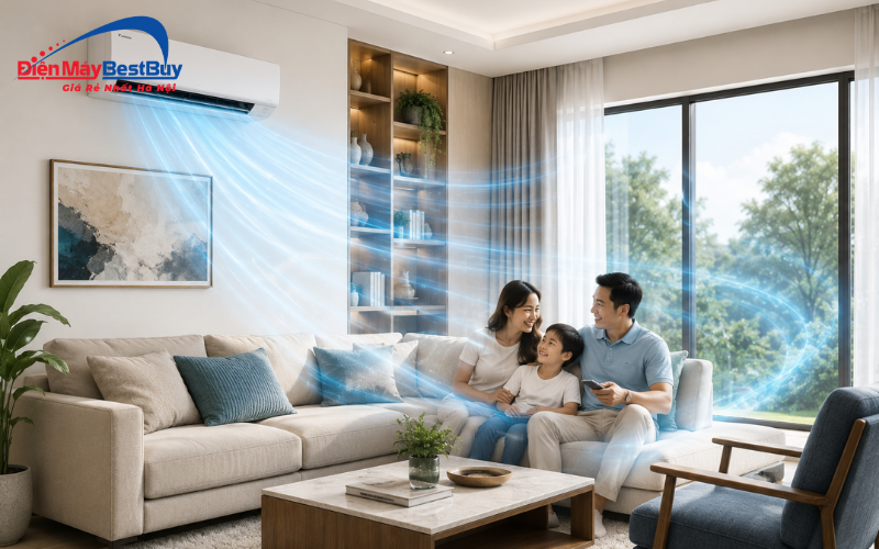 Kinh nghiệm chọn mua điều hòa Daikin cho phòng khách gia đình