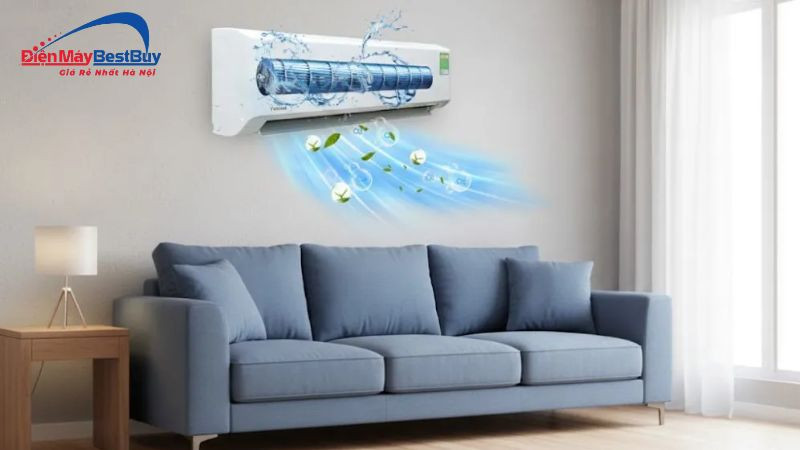 Công nghệ Auto Clean+ giúp kéo dài tuổi thọ điều hòa LG