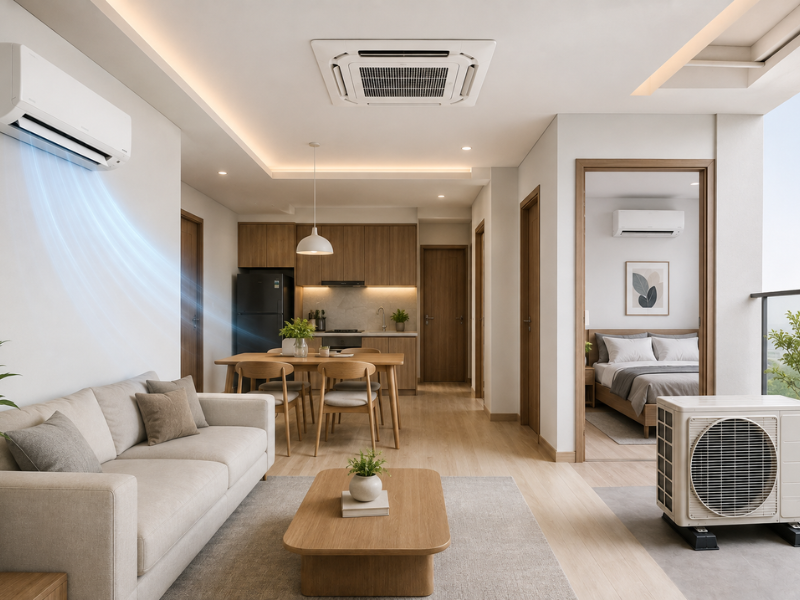 Dự toán chi phí hệ thống điều hòa Daikin cho căn hộ tối ưu và tiết kiệm