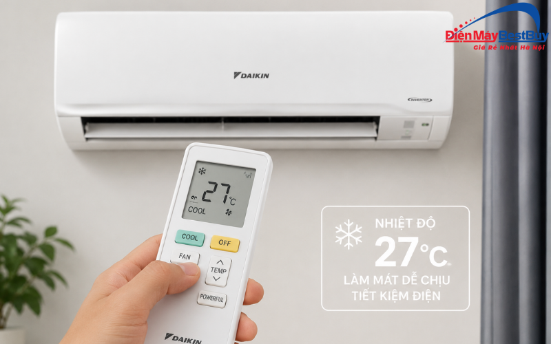 Hướng dẫn sử dụng điều hòa Daikin tiết kiệm điện