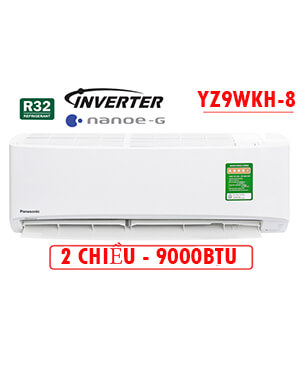 Điều hòa Panasonic Inverter 2 chiều 9.000BTU YZ9WKH-8, HÀNG CHÍNH HÃNG MỚI 2021