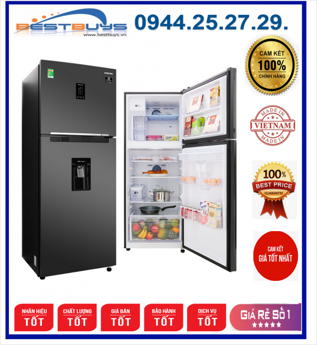 Tủ lạnh Samsung RT35K5982BS/SV - 360 Lít, Inverter, 2 dàn lạnh độc lập