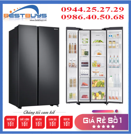 Tủ lạnh Side by side 680L Samsung RS62R5001B4/SV Digital Inverter,MODEL MỚI 2019