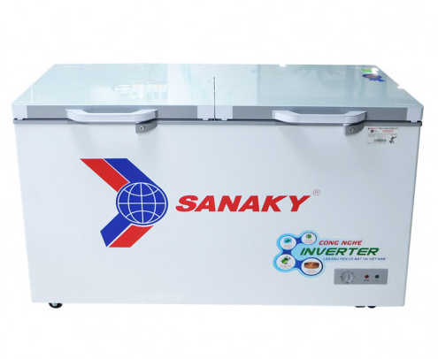 Tủ đông Sanaky Inverter VH-4099A4K ( 320 lít, 1 ngăn đông, 2 cánh mở, dàn lạnh đồng, mặt kính cường lực )
