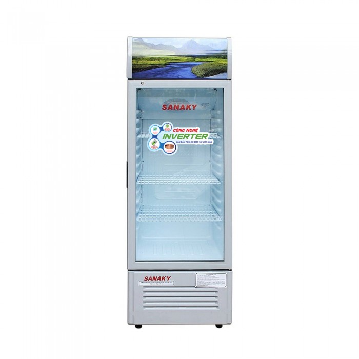 Tủ mát Sanaky Inverter VH218K3 ( 180 lít , 1 cánh mở, mặt kính )