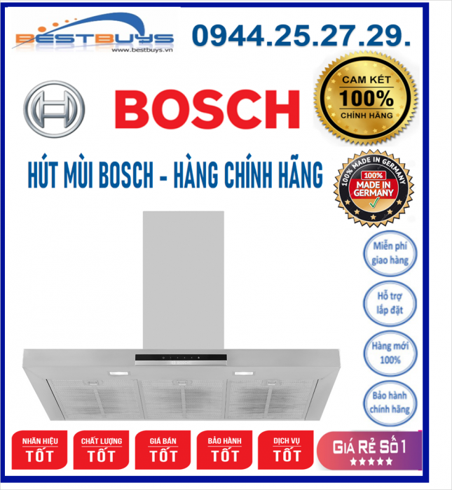 Máy hút mùi Bosch DWB97IM50 Mới 2020, [ DWB97IM50 ] HÀNG CHÍNH HÃNG