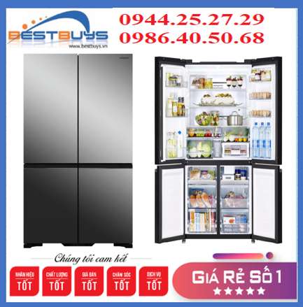 Tủ lạnh Hitachi Inverter 569 Lít 4 cửa R-WB640VGV0X (MIR) MỚI 2021