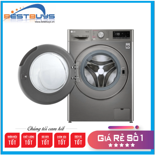 Máy giặt lồng ngang thông minh LG AI DD 10kg FV1410S4P Mới 2021