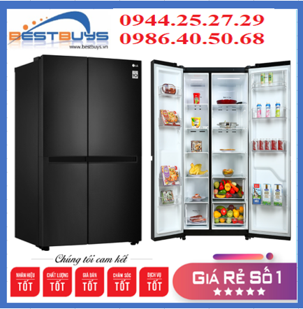 Tủ lạnh LG Inverter 649 Lít GR-B257WB Model Mới 2022