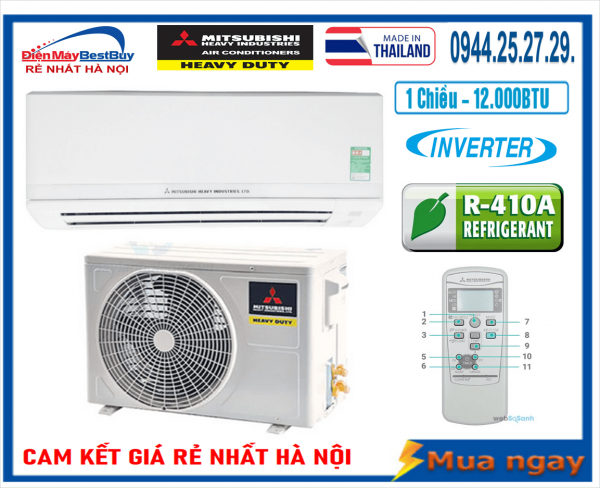 Điều hòa Mitsubishi Heavy 12000BTU 1 chiều inverter  SRK13YXP-W5/SRC13YXP-W5