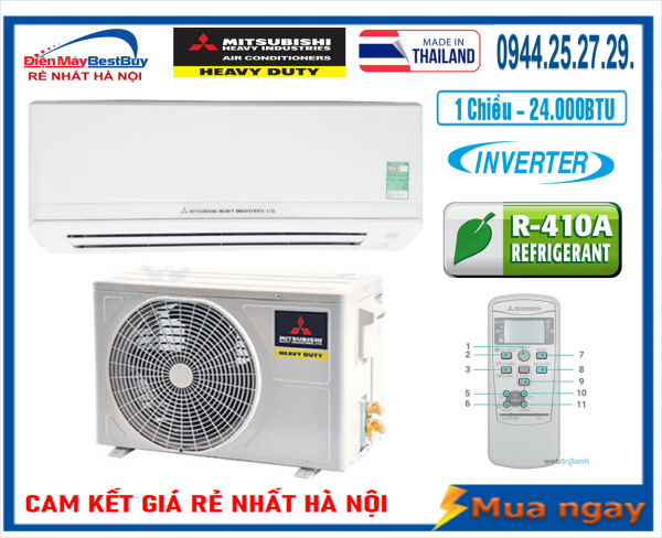 Điều hòa Mitsubishi Heavy inverter 24.000BTU 1 chiều SRK24YW-W5/SRC24YW-W5