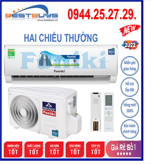 Điều hòa Funiki 2 chiều 24000BTU HSH24TMU MỚI 2022