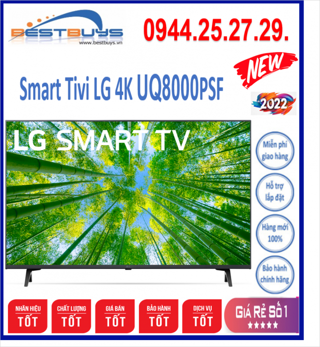Smart Tivi LG 4K 43 inch 43UQ8000PSC Mới 2022