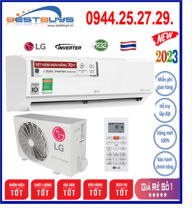 Điều hòa LG 1 chiều 24.000BTU V24WIN MỚI 2023