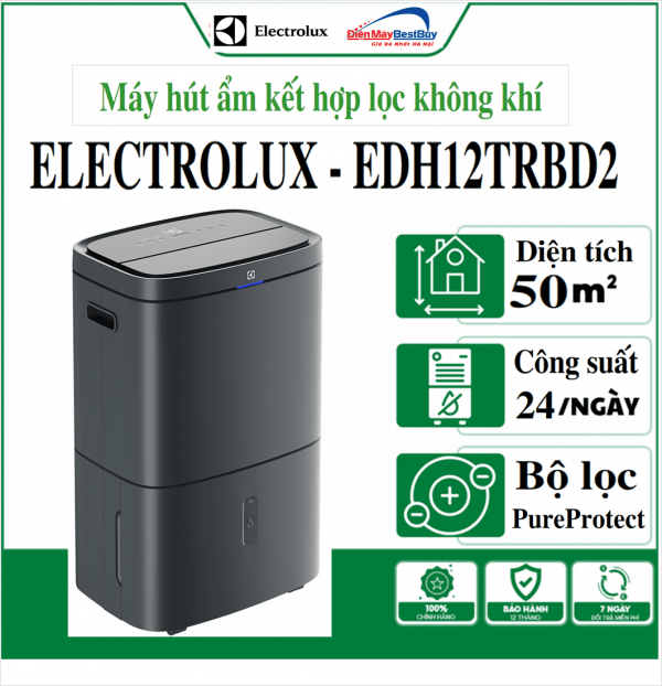 Máy hút ẩm Electrolux EDH12TRBD2 ( DƯỚI 50M2 )