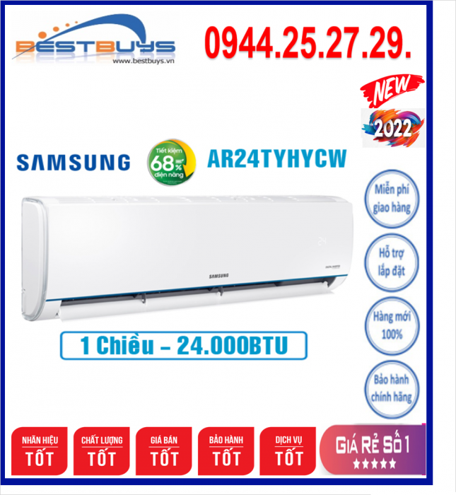 Điều hòa Samsung 24000BTU inverter AR24TYHYCWKNSV