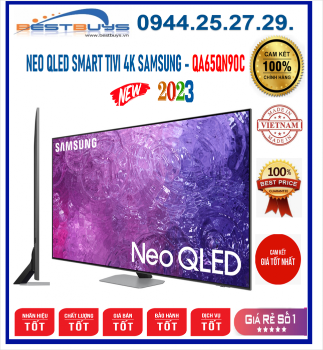 Smart Tivi Neo QLED 4K 65 inch Samsung QA65QN90C [65QN90C] MỚI 2023