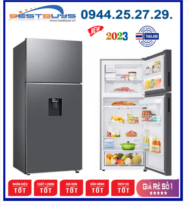 Tủ lạnh Samsung Inverter 406 lít RT42CG6584S9SV MODEL MỚI 2023