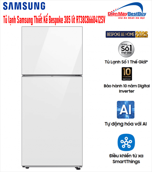 Tủ lạnh Samsung Inverter 385 lít  [RT38CB668412SV ] mới 2023