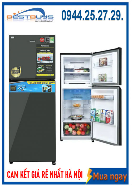 Tủ lạnh Panasonic NR-TV341VGMV Inverter 306 lít 