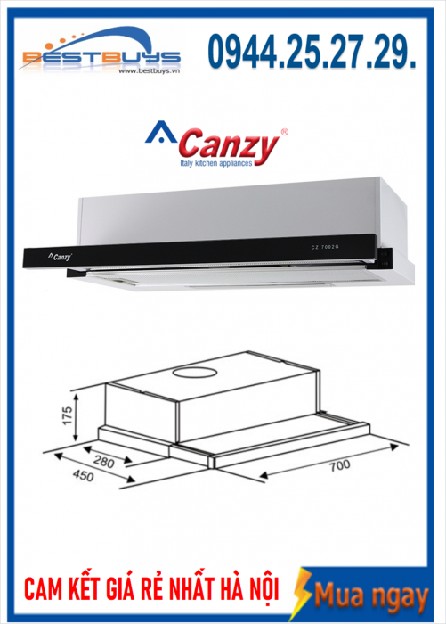 Máy Hút Mùi Canzy CZ-C517B