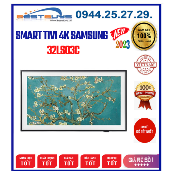 Smart Tivi Samsung 32LS03C the Frame QLED 4K 32 Inch [2023]