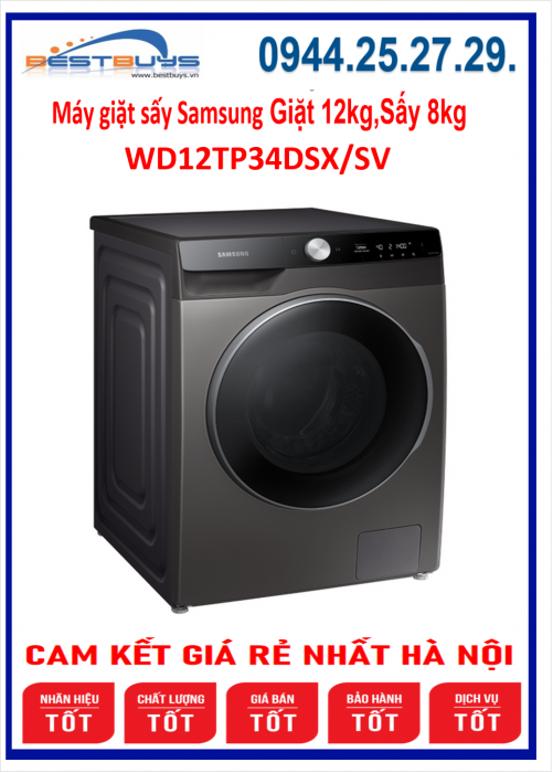 Máy giặt sấy Samsung WD12TP34DBX Inverter