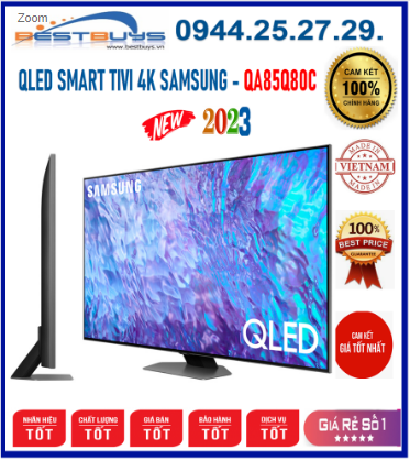 Smart Tivi Samsung 85Q80C QLED 4K 85 inch Mới 2023