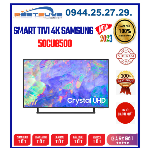 Smart Tivi Samsung 55CU8500 Crystal UHD 4K 55 inch [2023]