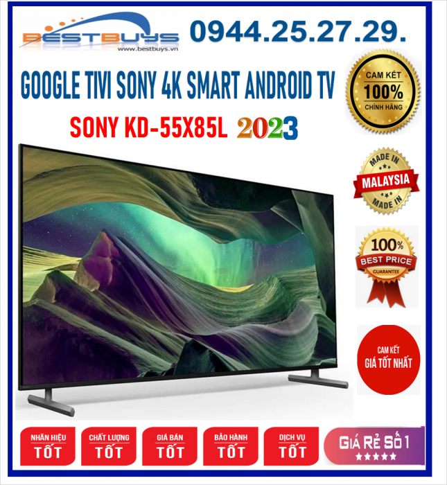 Google Tivi Sony 55X85L 4K 55 inch [2023]