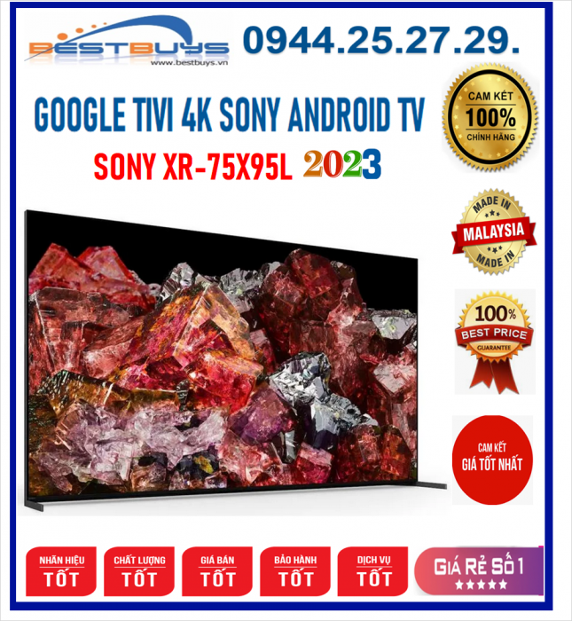 Google Tivi Sony 75X95L 4K 75 inch [2023]