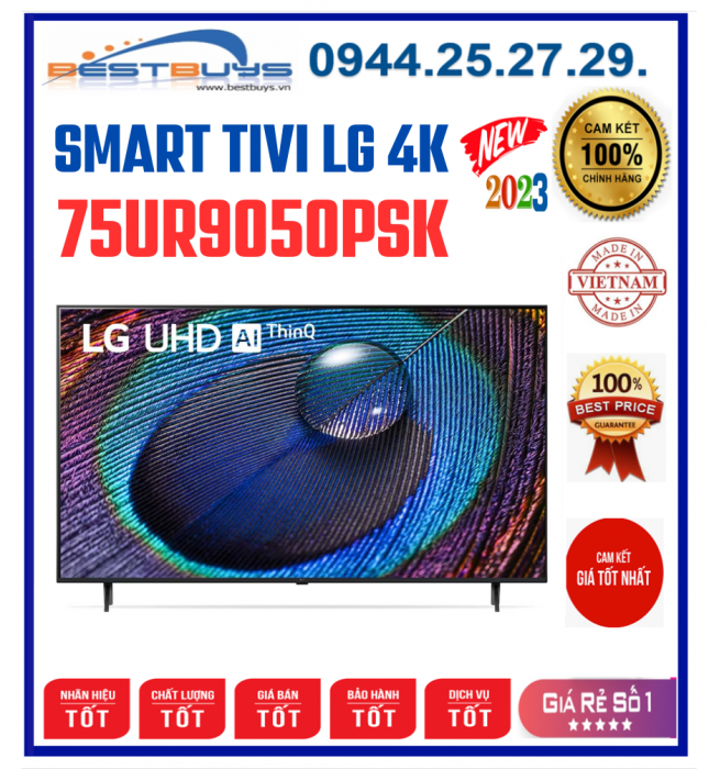 Smart Tivi LG UHD 75 Inch 75UR9050PSK MỚI 2023