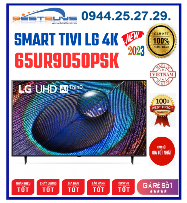 Smart Tivi LG UHD 65 Inch 65UR9050PSK MỚI 2023