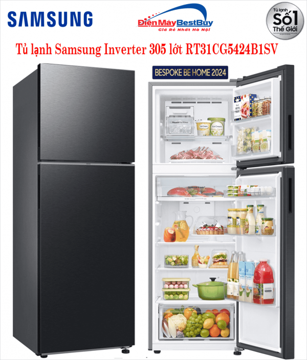 Tủ lạnh Samsung RT31CG5424B1 Inverter 305 lít
