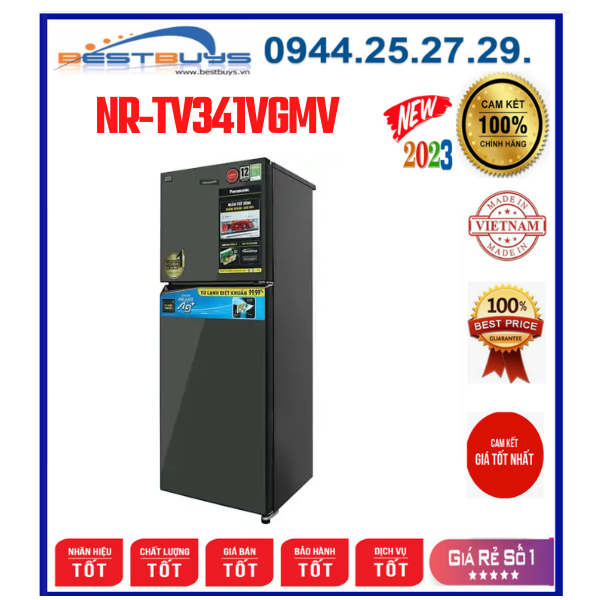 Tủ lạnh Panasonic NR-TV341VGMV Inverter 306 lít 2 cánh