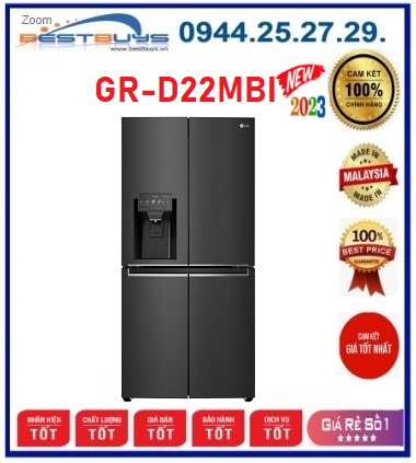 Tủ lạnh LG GR-D22MBI Inverter 494 lít Multi Door