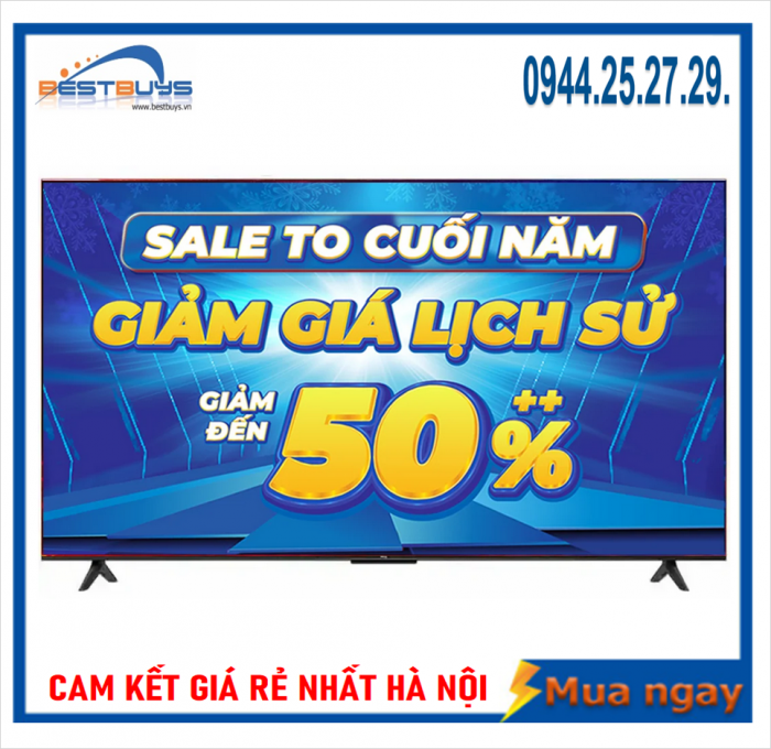 Google Tivi TCL 4K 75 inch 75T66