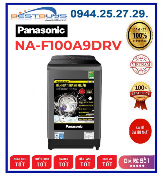 Máy giặt Panasonic NA-F100A9DRV 10kg