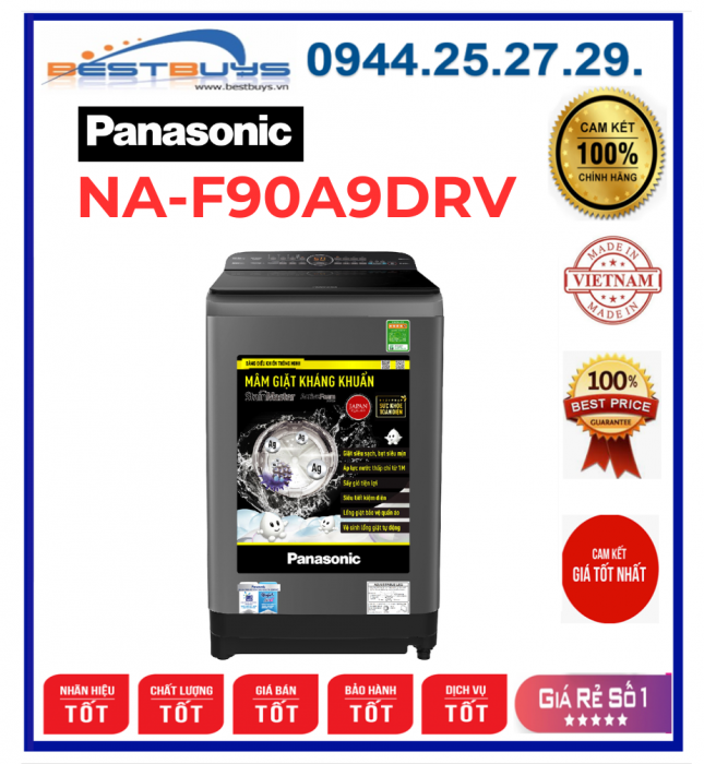Máy giặt Panasonic NA-F90A9DRV 9kg