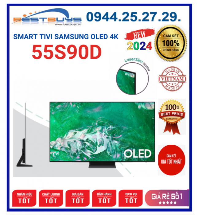 Smart Tivi Samsung 55S90D OLED 4K 55 inch [2024]