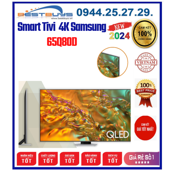Smart Tivi Samsung 65Q80D QLED 4K 65 inch [2024]
